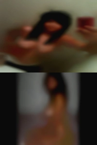 Surprised naked woman.